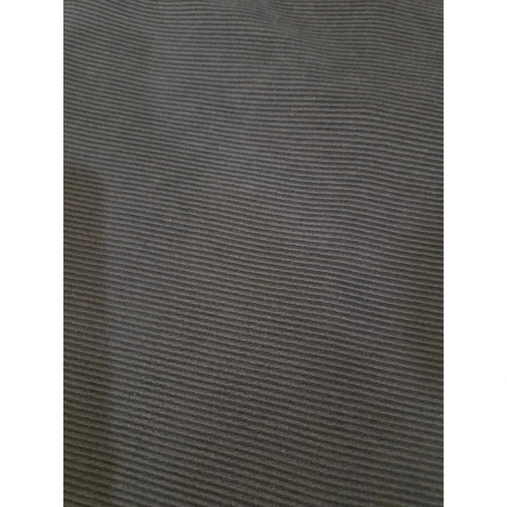Y2K Fig & Blu Black Ribbed Pencil Skirt Elastic Waist Midi Stretch Vent Size M
